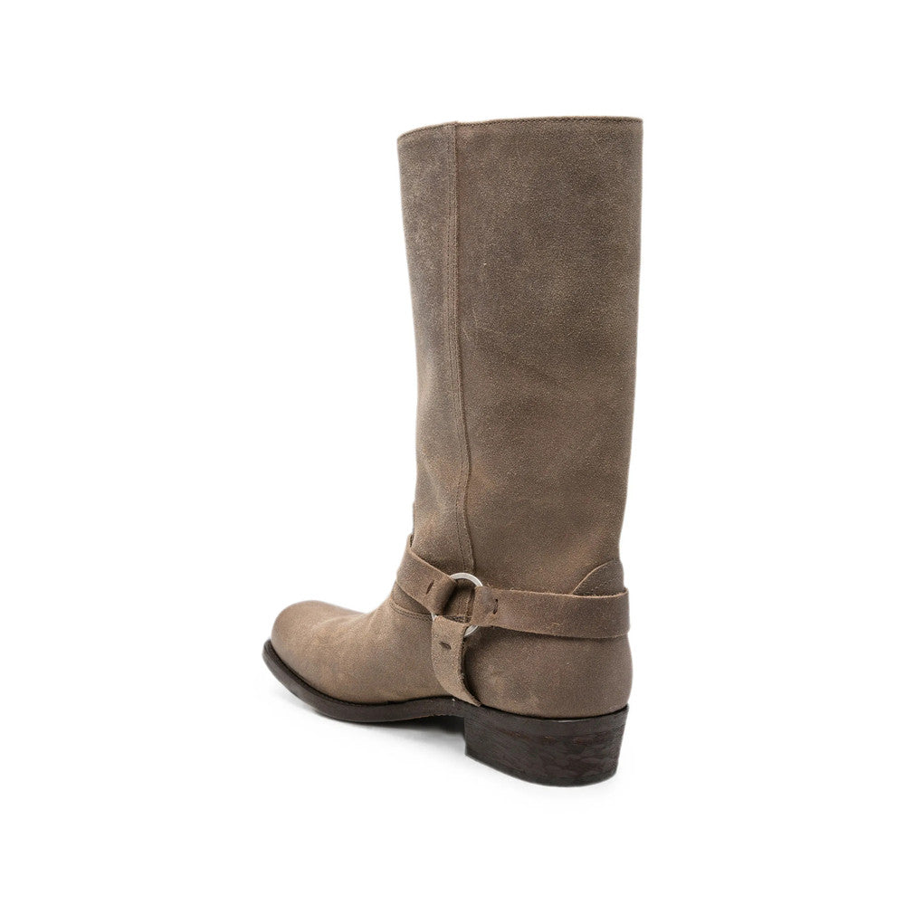Taupe Suede Boots 2