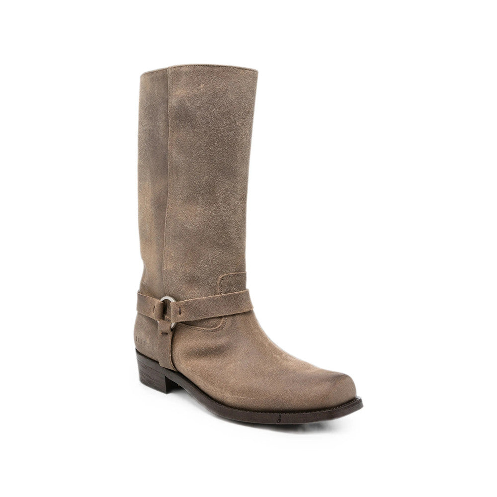 Taupe Suede Boots 4