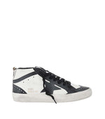 BlackWhite Mid-star Sneakers 1