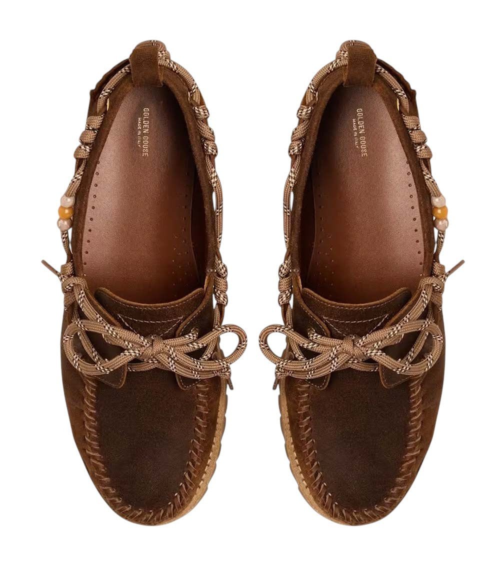 Brown Lace-up Loafers 3