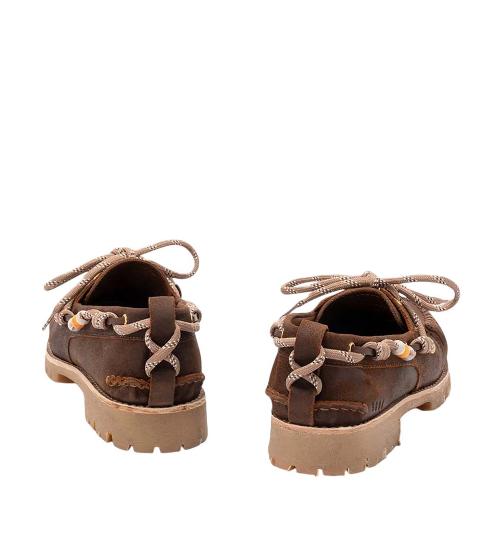 Brown Lace-up Loafers 5