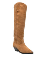 Brown Suede Knee-high Boots 1