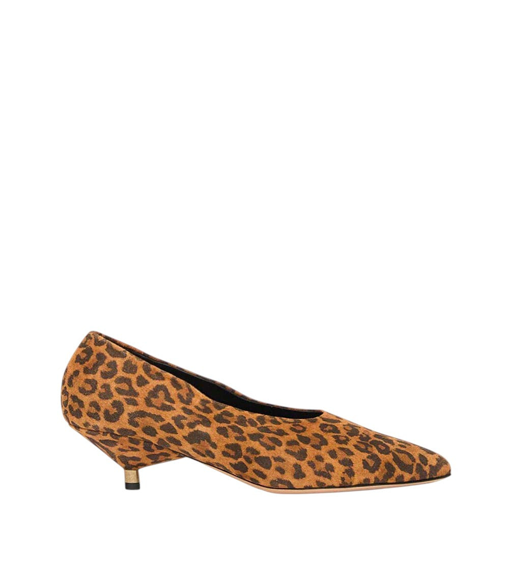Leopard Print Slip-on Pumps 1