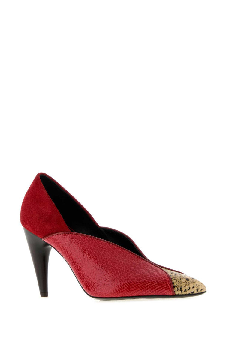 Red Slip-on Luza Pumps 2