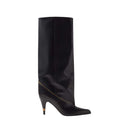 Black Leather Gianni Boots 1