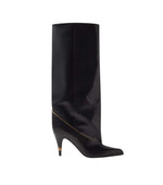 Black Leather Gianni Boots 1