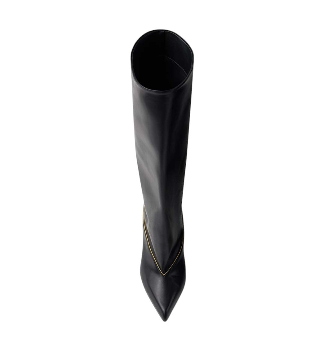 Black Leather Gianni Boots 2