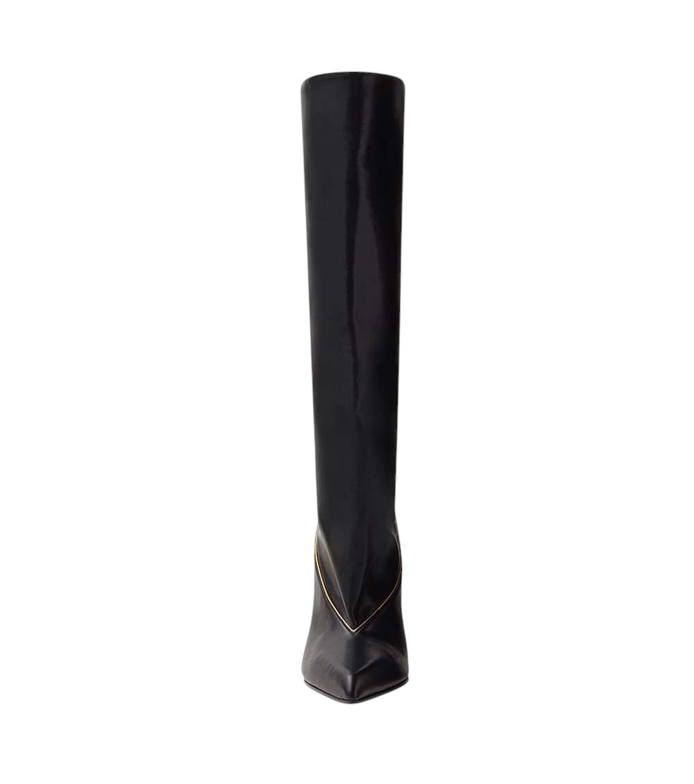 Black Leather Gianni Boots 3