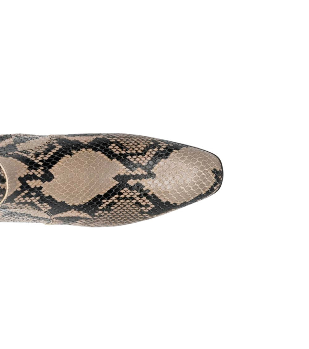 Beige Printed Marfa Boots 3