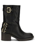 Black Leather Dakota Boots 1