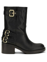 Black Leather Dakota Boots 1