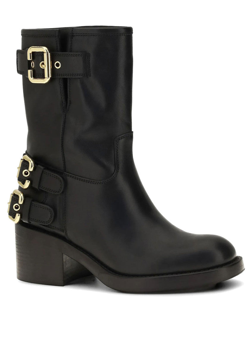 Black Leather Dakota Boots 2
