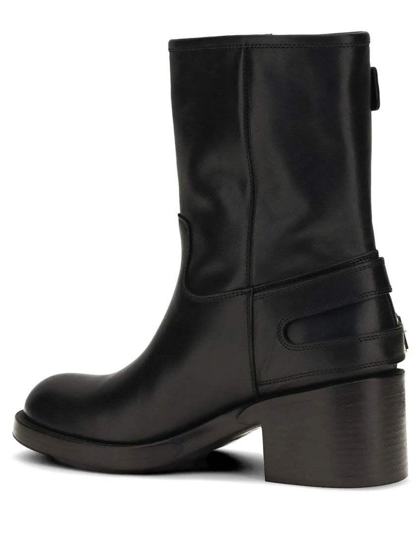 Black Leather Dakota Boots 3