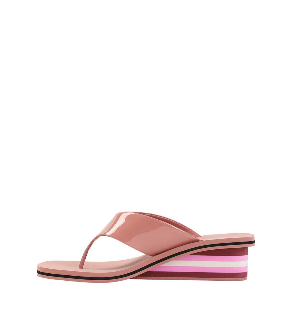 Pink Striped Sandals 2