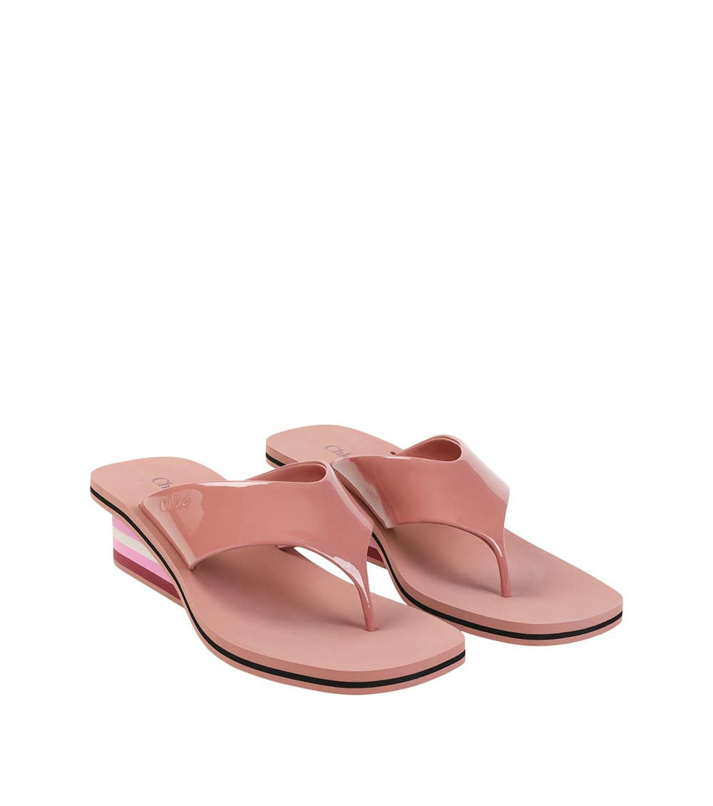 Pink Striped Sandals 3