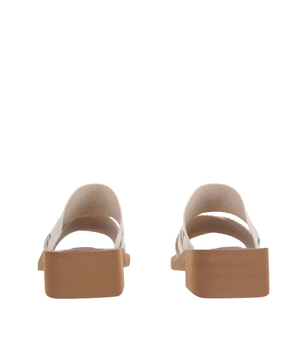 Beige Logo Woody Sandals 4