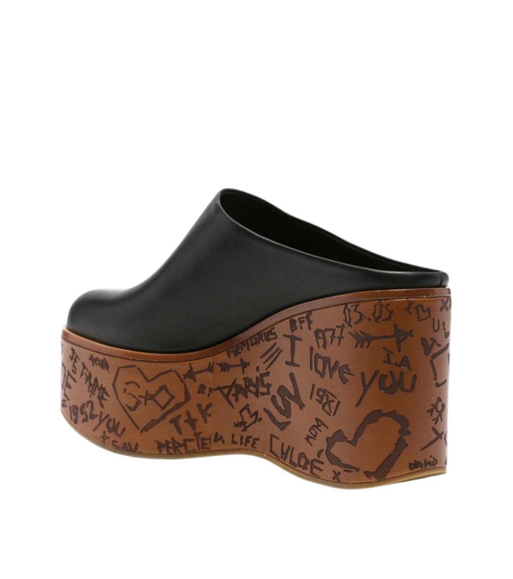 Black Slip-on Wedges 4