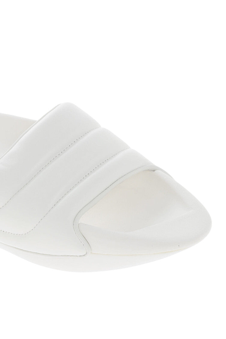 White Quilted B-IT-PUFFY Sandals 2