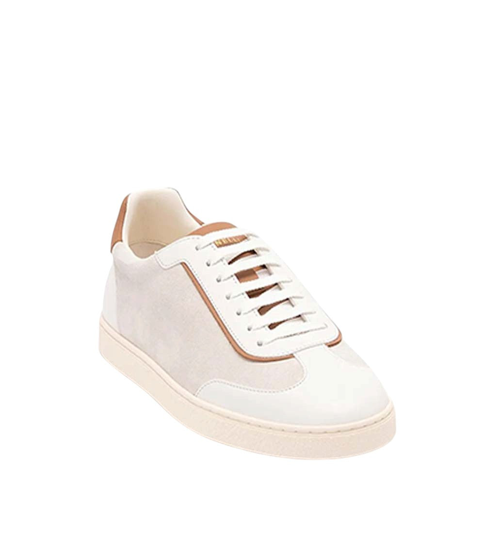 Beige Color Block Sneakers 2