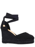 Black Ankle strap Wedges 1