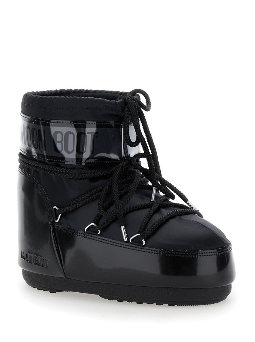 Black Icon Logo Boots 2