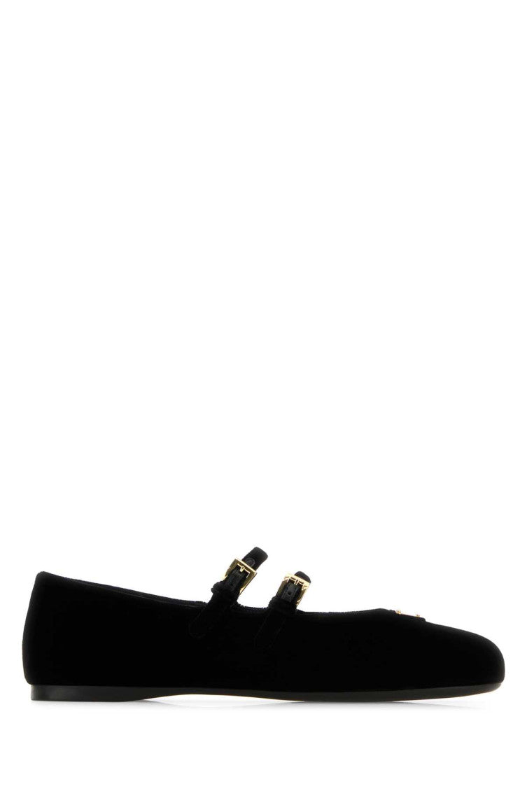 Black Round Toe Ballet Flats 1