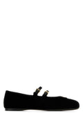 Black Round Toe Ballet Flats 1