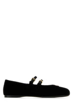 Black Round Toe Ballet Flats 1