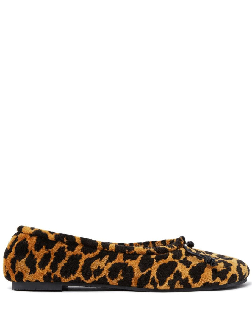 Leopard Print Round Toe Ballet Flats 1
