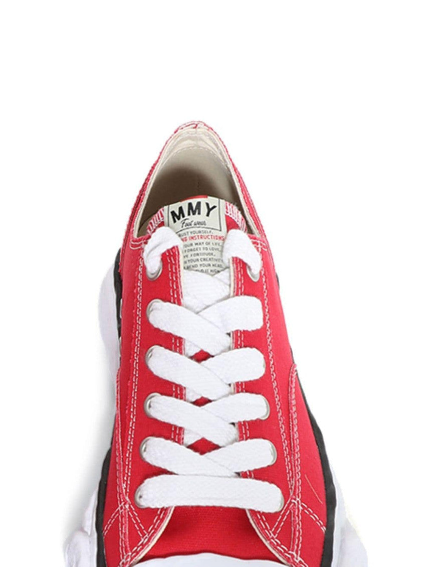 Red Canvas Low-Top Sneaker 2