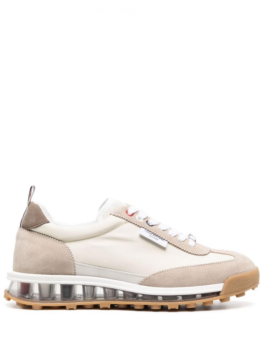 Beige Leather Sneakers 2