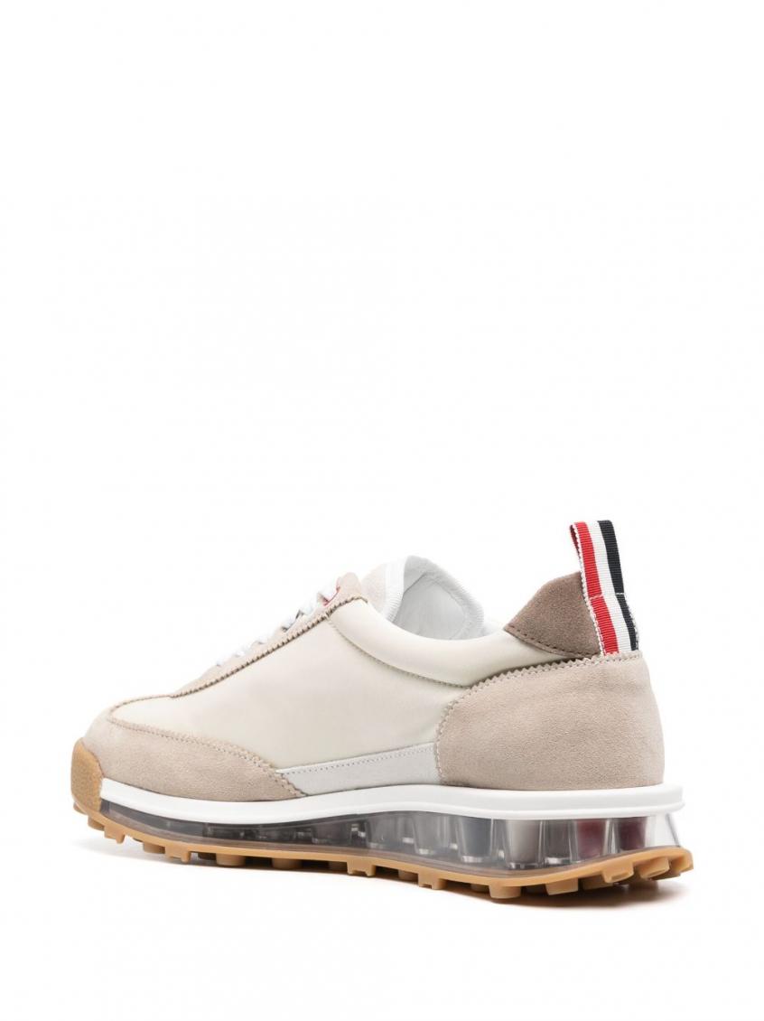 Beige Leather Sneakers 3