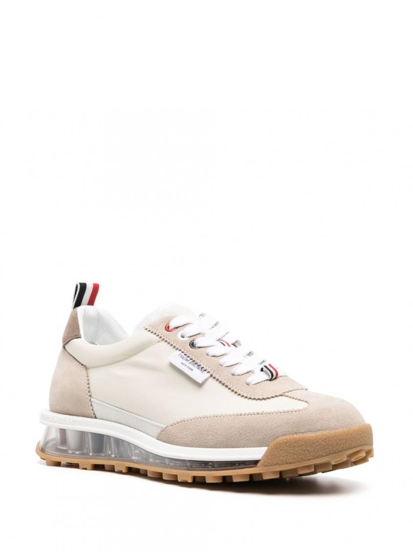 Beige Leather Sneakers 4