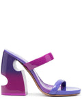 Multi color Multi Color Shade Bulky Heels 1