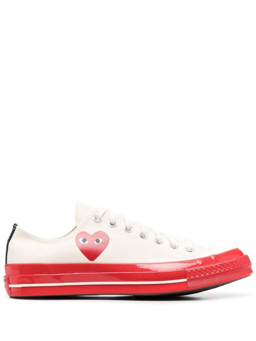 White White Red Chuck Taylor Low-top Sneakers 2