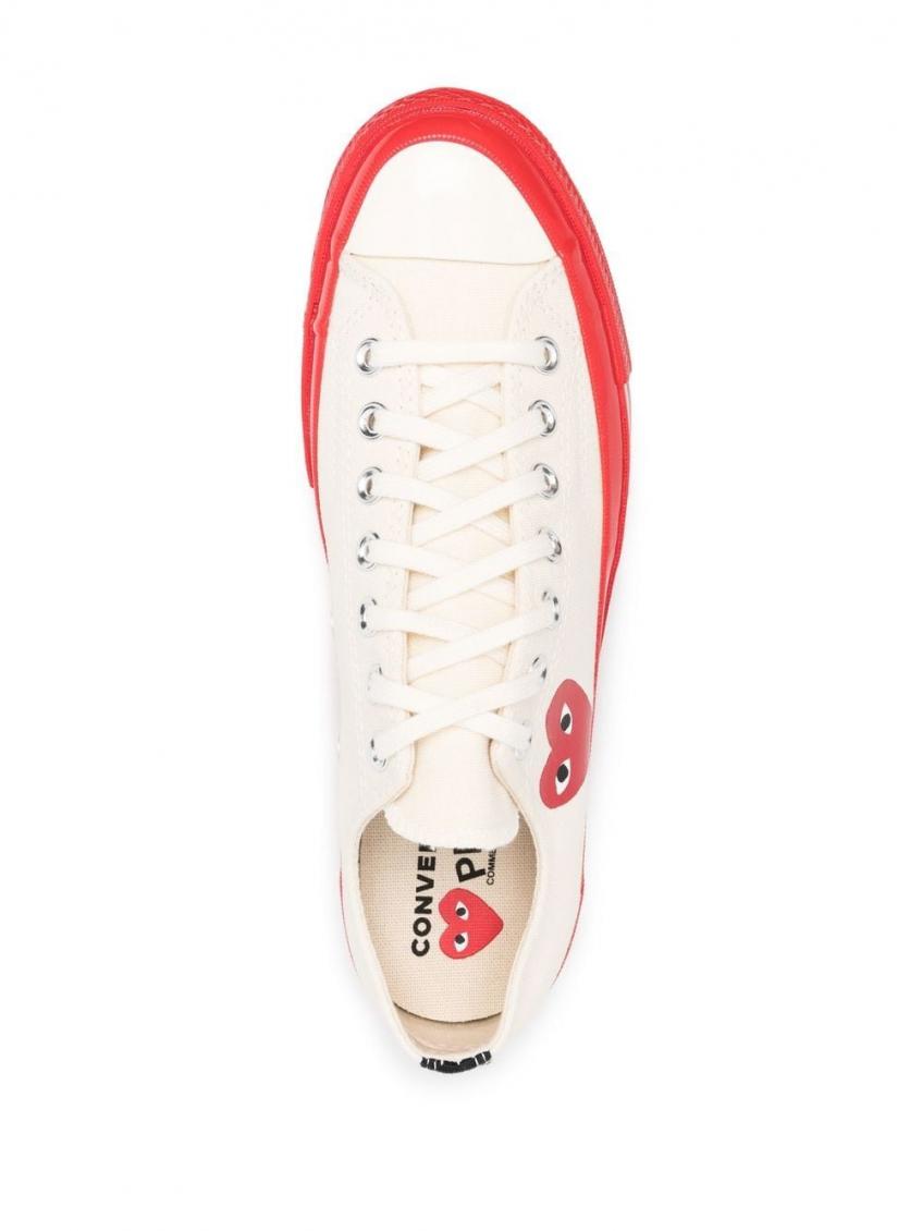 White White Red Chuck Taylor Low-top Sneakers 4
