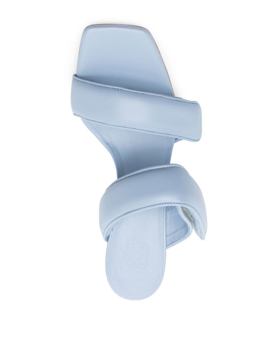 Sky Blue Sky Blue Perni Leather Heels 3