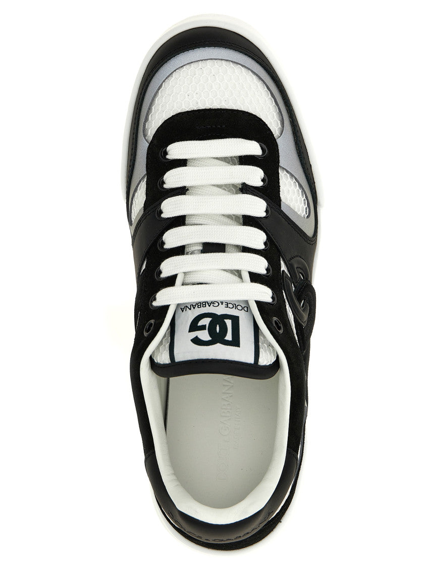 BlackWhite Logo Sneakers 4