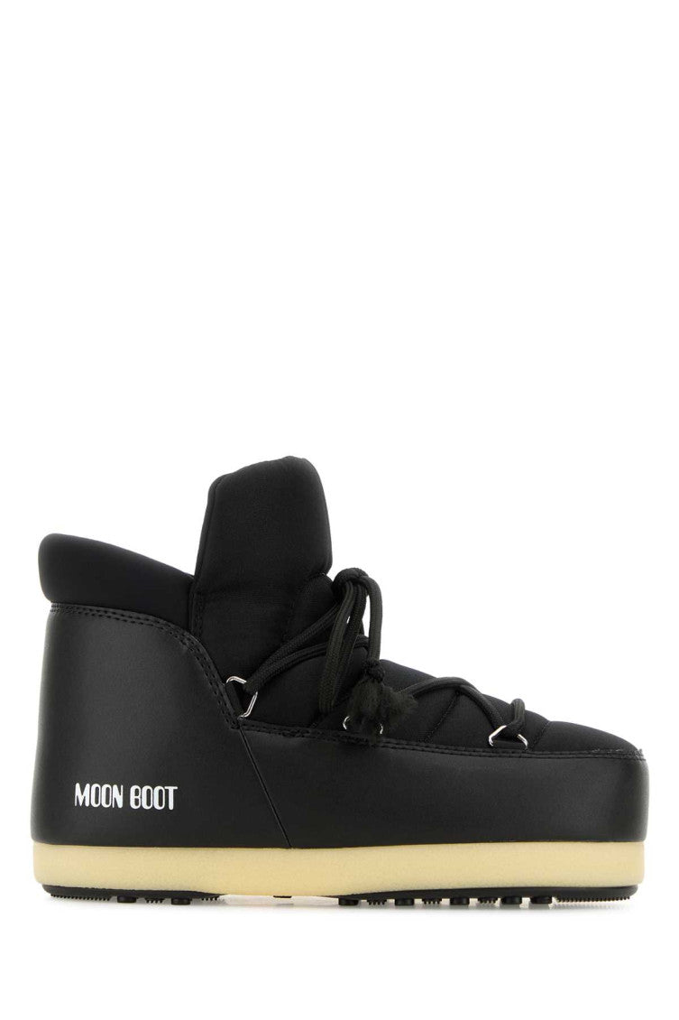 Black Logo Ankle Boots 1