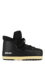 Black Logo Ankle Boots 1