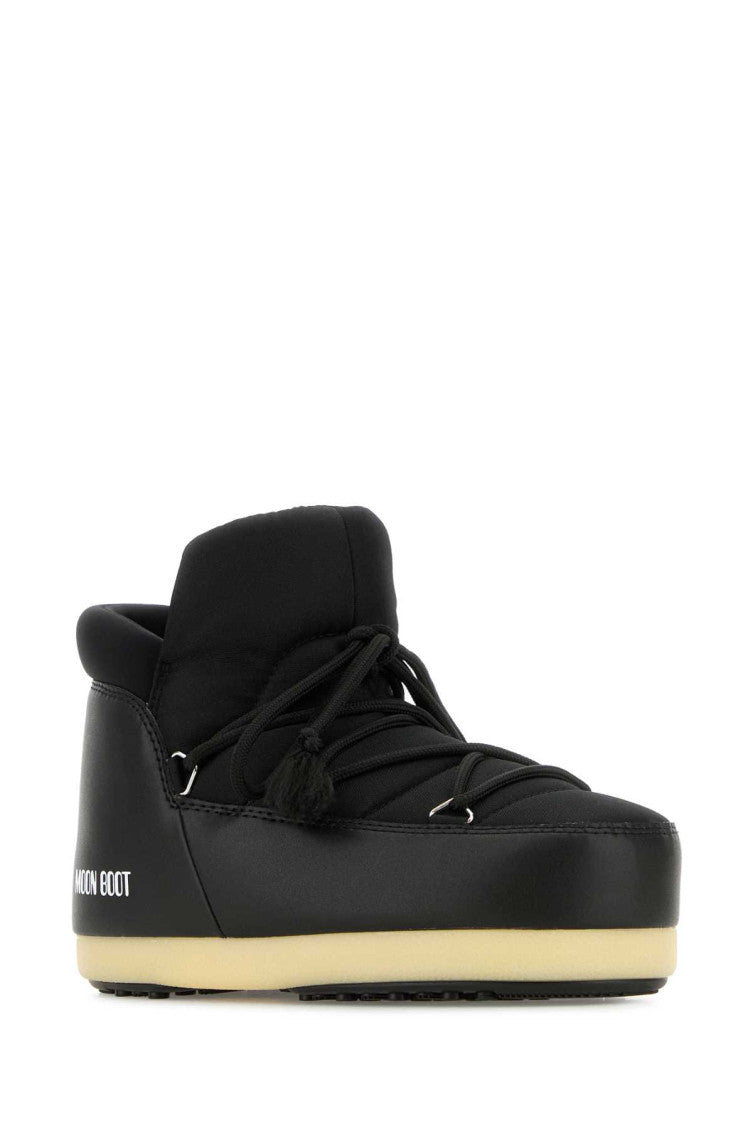 Black Logo Ankle Boots 2