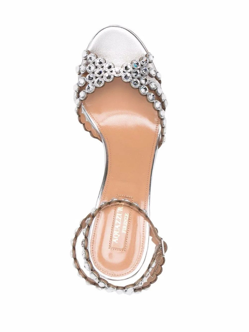 Silver Crystal Embellished Heels 3