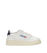 Boys White Lace Up Sneakers 1