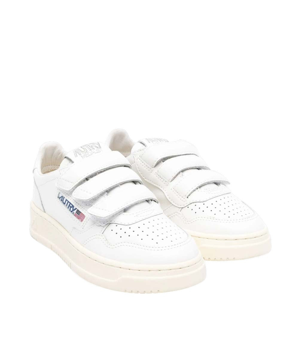 Boys White Lace Up Sneakers 2