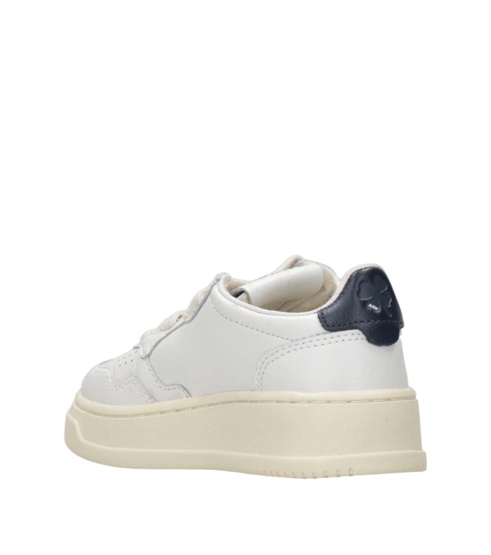 Boys White Lace Up Sneakers 4