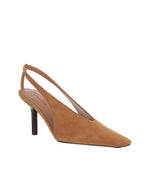 Brown Slingback Heels 1
