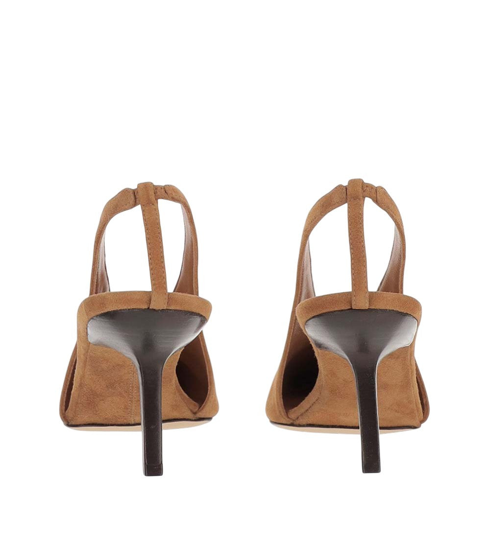 Brown Slingback Heels 4