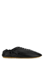 Black Leather Lewis Sneakers 1