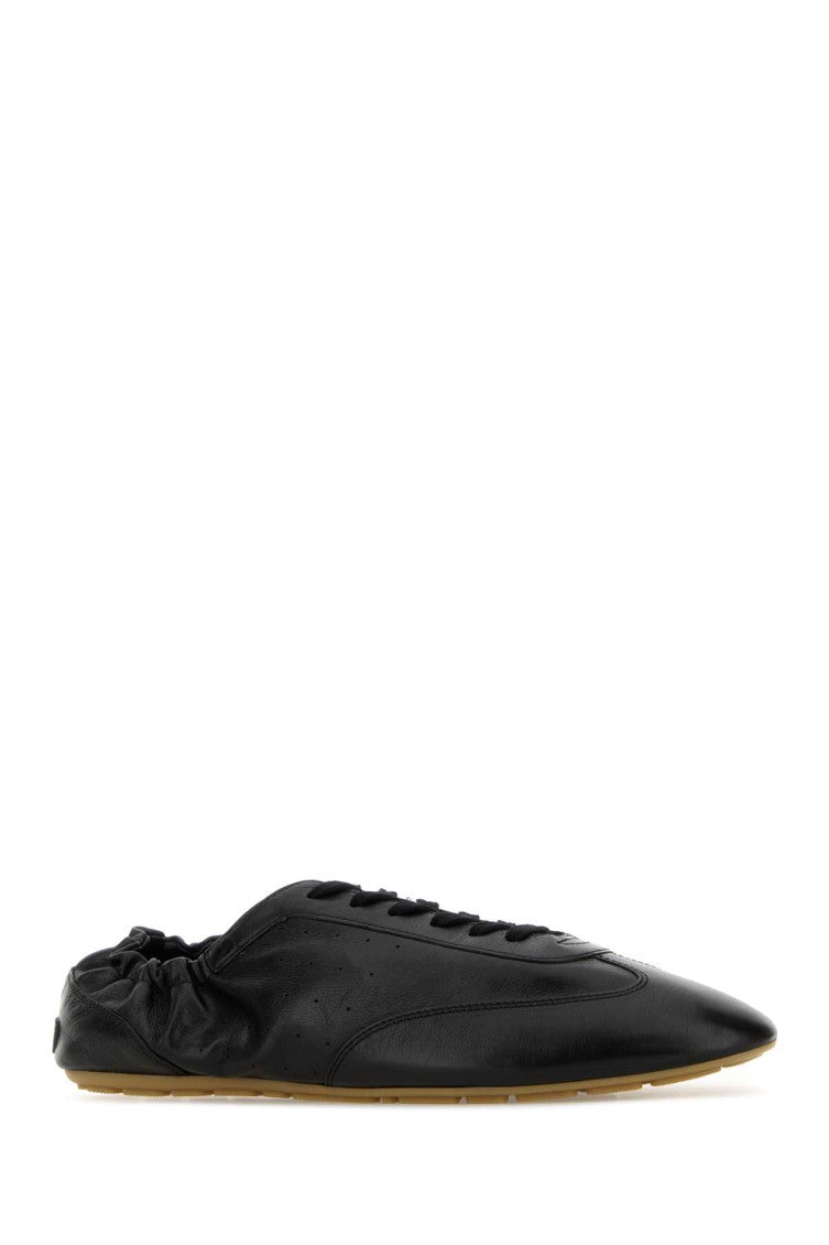 Black Leather Lewis Sneakers 2