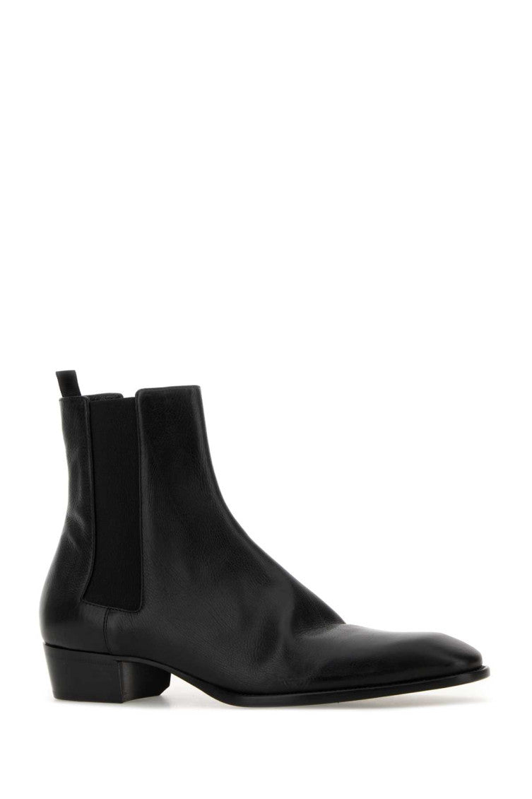 Black Leather Chelsea Boots 2
